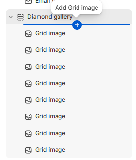 Diamond gallery blocks